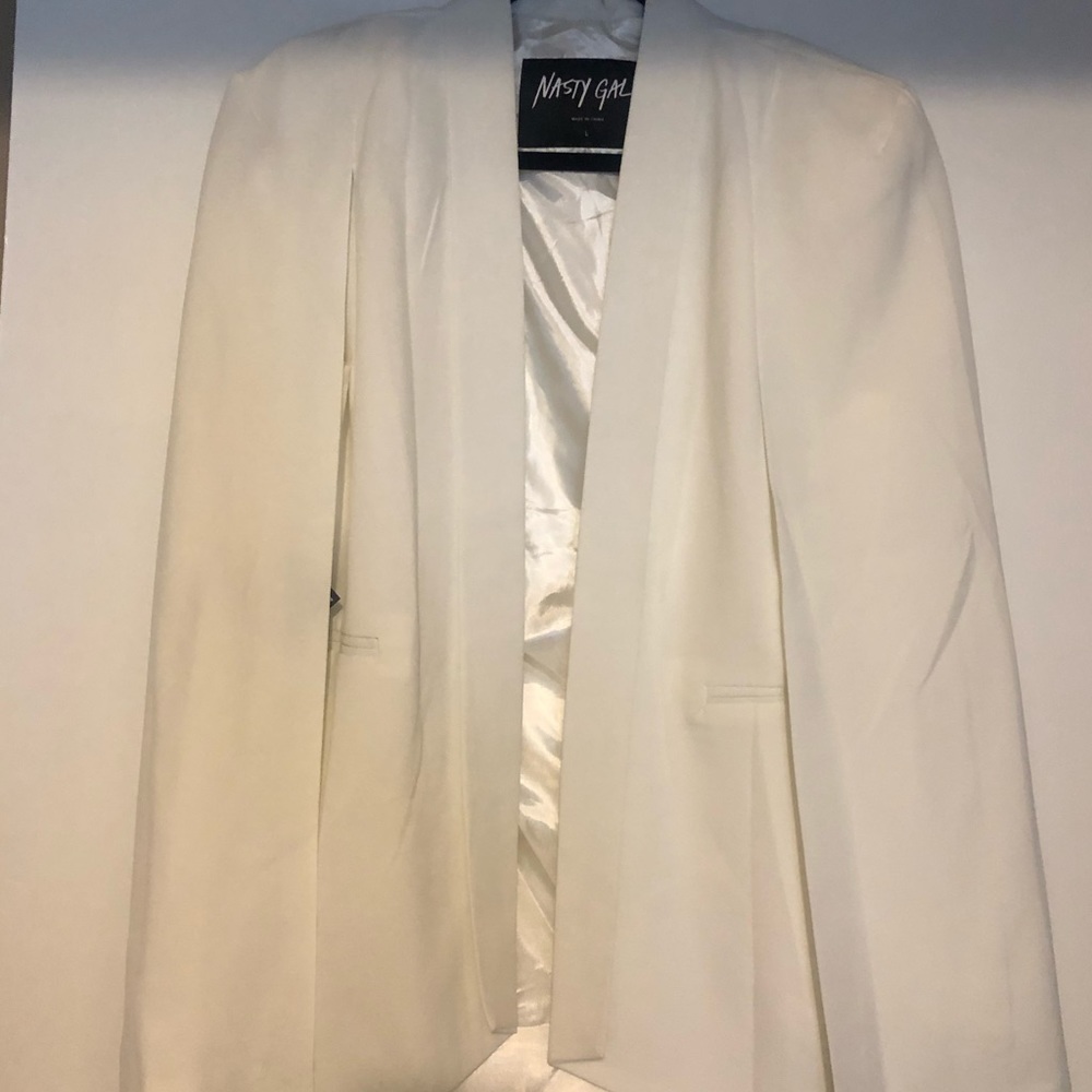 Cream Cape Blazer